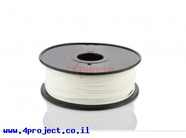 תמונה של מוצר פלסטיק למדפסת תלת-מימד - לבן - Nylon 3.0mm