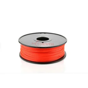 פלסטיק למדפסת תלת-מימד - אדום - Nylon 3.0mm