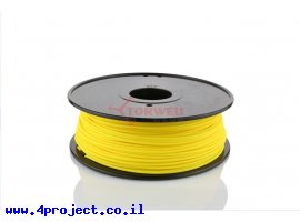 תמונה של מוצר פלסטיק למדפסת תלת-מימד - צהוב - Nylon 3.0mm