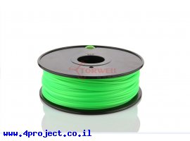 תמונה של מוצר פלסטיק למדפסת תלת-מימד - ירוק - Nylon 3.0mm