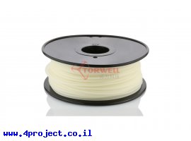 תמונה של מוצר פלסטיק למדפסת תלת-מימד - טבעי - Nylon 3.0mm