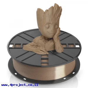 פלסטיק למדפסת תלת-מימד - עץ - Wood 1.75mm