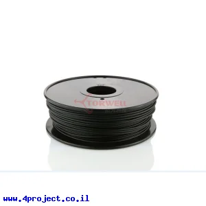 פלסטיק למדפסת תלת-מימד - שחור - Conductive ABS 3.0mm