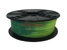 תמונה של מוצר פלסטיק למדפסת תלת-מימד - מחליף צבע - ABS 1.75mm - כחול/ירוק - צהוב/ירוק