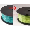 פלסטיק למדפסת תלת-מימד - מחליף צבע - ABS 3.0mm - כחול/ירוק - צהוב/ירוק