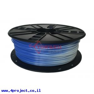 פלסטיק למדפסת תלת-מימד - מחליף צבע - ABS 1.75mm - כחול - לבן