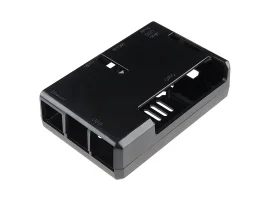 תמונה של מוצר מארז לכרטיסי Raspberry PI דגם B+ - פלסטיק שחור Pi Tin
