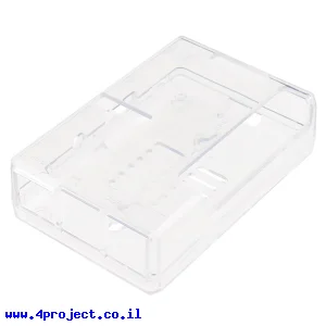 מארז לכרטיסי Raspberry PI דגם B+ - פלסטיק שקוף Pi Tin