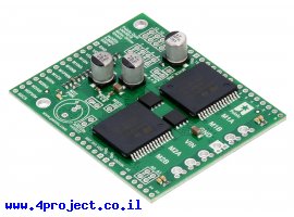 תמונה של מוצר מגן Arduino - בקר לשני מנועי DC עד 24V/12A