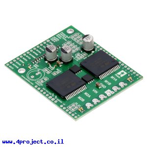 מגן Arduino - בקר לשני מנועי DC עד 24V/12A