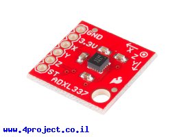 תמונה של מוצר חיישן תאוצה שלושה צירים +/-3g דגם ADXL337
