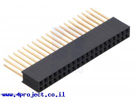 תמונה של מוצר מחבר שורה נקבה - 2x20 - רגליים ארוכות