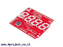 תמונה של מוצר מגן Arduino לתצוגת 7Segment