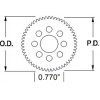 גלגל שיניים 48P, עובי 1/8", דלרין - 74 שיניים
