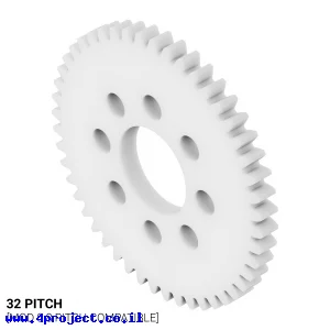גלגל שיניים 32P, עובי 1/8", דלרין - 48 שיניים