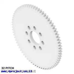 גלגל שיניים 32P, עובי 1/8", דלרין - 72 שיניים