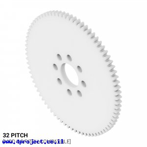 גלגל שיניים 32P, עובי 1/8", דלרין - 78 שיניים