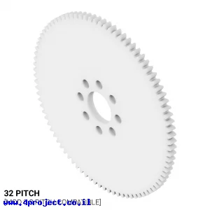 גלגל שיניים 32P, עובי 1/8", דלרין - 88 שיניים