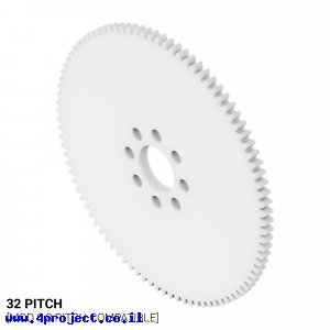 גלגל שיניים 32P, עובי 1/8", דלרין - 92 שיניים