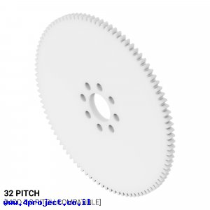 גלגל שיניים 32P, עובי 1/8", דלרין - 98 שיניים