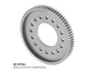 תמונה של מוצר גלגל שיניים 32P, ציר 1", אלומיניום - 76 שיניים