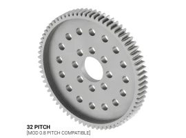 תמונה של מוצר גלגל שיניים 32P, ציר 0.5", אלומיניום - 72 שיניים
