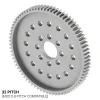 גלגל שיניים 32P, ציר 0.5", אלומיניום - 76 שיניים