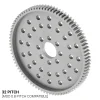 גלגל שיניים 32P, ציר 0.5", אלומיניום - 84 שיניים