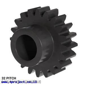 גלגל שיניים 32P, ציר 0.25", דלרין - 20 שיניים