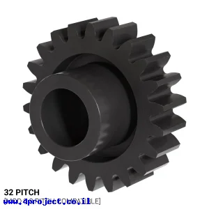 גלגל שיניים 32P, ציר 0.25", דלרין - 22 שיניים