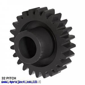 גלגל שיניים 32P, ציר 0.25", דלרין - 24 שיניים