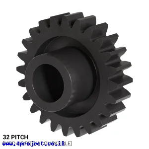 גלגל שיניים 32P, ציר 0.25", דלרין - 24 שיניים