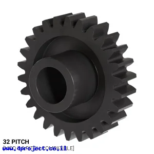 גלגל שיניים 32P, ציר 0.25", דלרין - 26 שיניים