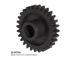 גלגלי שיניים 32P פלסטיק לציר - Plastic 32P plain bore gear