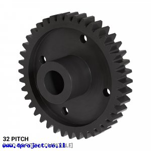 גלגל שיניים 32P, ציר 0.25", דלרין - 40 שיניים