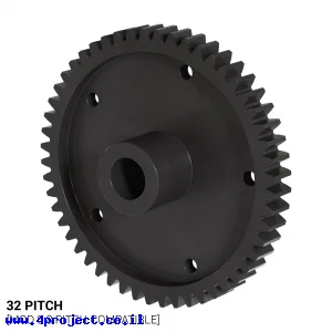 גלגל שיניים 32P, ציר 0.25", דלרין - 52 שיניים