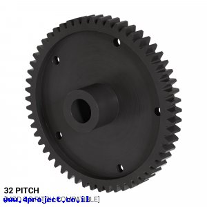 גלגל שיניים 32P, ציר 0.25", דלרין - 56 שיניים