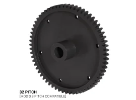 תמונה של מוצר גלגל שיניים 32P, ציר 0.25", דלרין - 64 שיניים