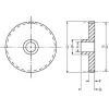 גלגל שיניים 48P, ציר 0.25", דלרין - 24 שיניים
