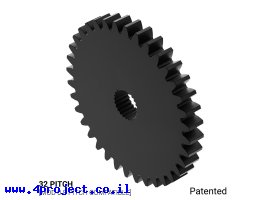 תמונה של מוצר גלגל שיניים 32P, ציר C1-24T, דלרין - 36 שיניים