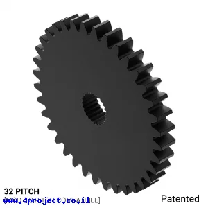 גלגל שיניים 32P, ציר C1-24T, דלרין - 36 שיניים