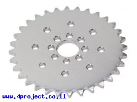 תמונה של מוצר גלגל שיניים לשרשרת 0.250", אלומיניום - 32 שיניים
