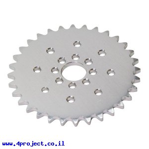 גלגל שיניים לשרשרת 0.250", אלומיניום - 32 שיניים