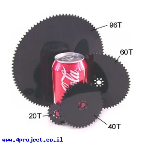 גלגל שיניים לשרשרת 0.250", דלרין - 44 שיניים