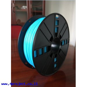 פלסטיק למדפסת תלת-מימד - טורקיז - ABS 3.0mm