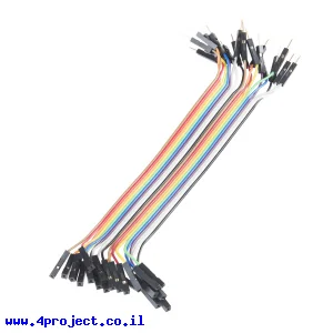 חוט גישור איכותי - זכר/נקבה 15 ס"מ - 20 מחוברים יחד