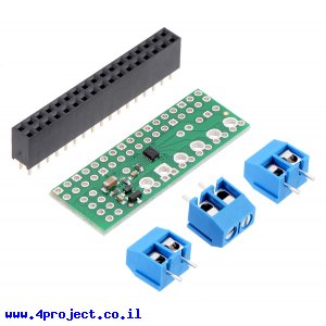 בקר מנוע DC ל-2 מנועים עד 1.2A - רכיב DRV8835 - צורת תוסף ל-Raspberry PI