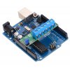 בקר מנוע DC ל-2 מנועים עד 0.65A - רכיב A4990 - צורת מגן Arduino