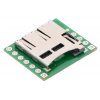 כרטיסון עם מחבר כרטיסי זכרון microSD של Pololu
