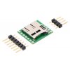 כרטיסון עם מחבר כרטיסי זכרון microSD של Pololu